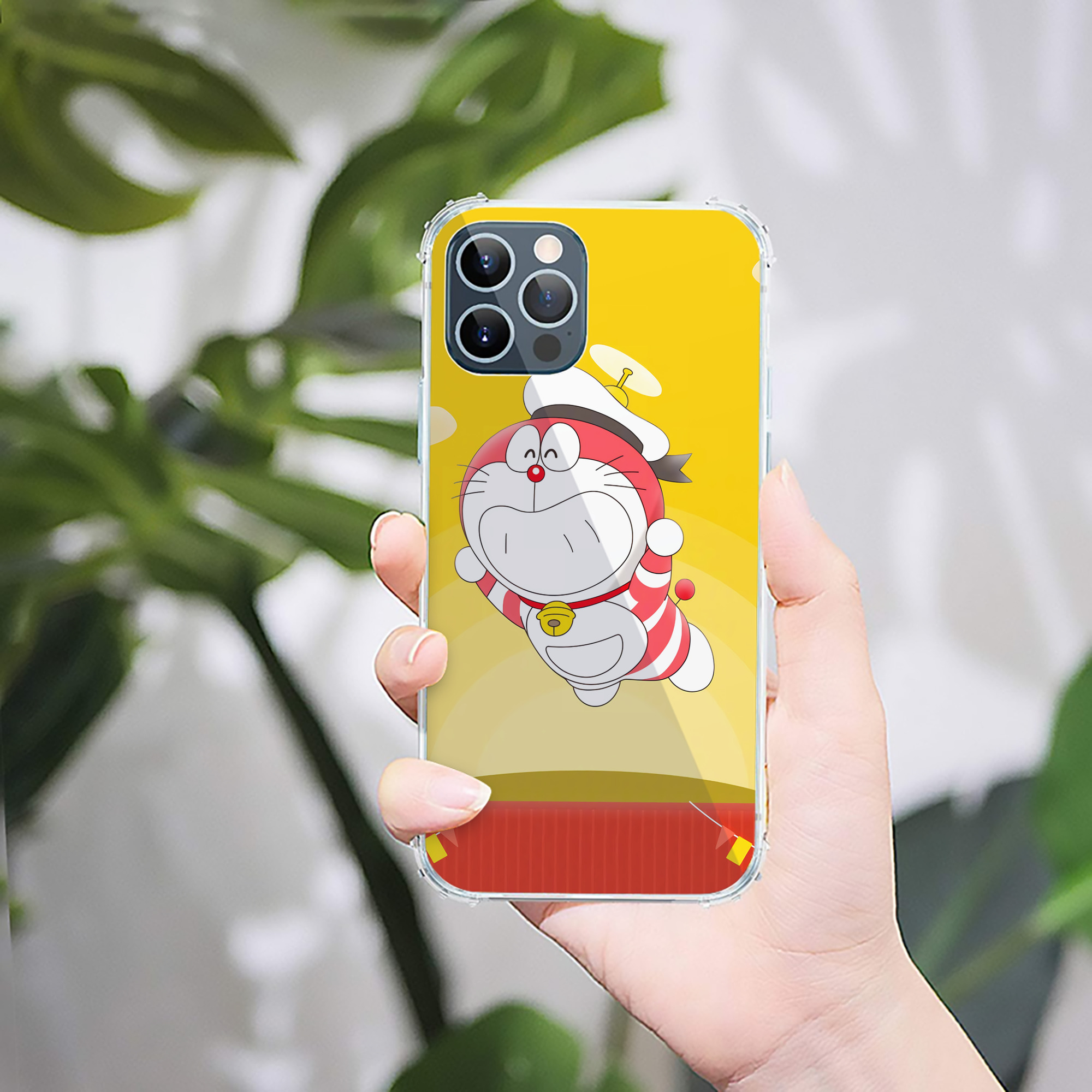 （画像用） ドラえもん Doraemon 【iPhone 12シリーズ対応】透明スマホケース（クリアソフトケース）